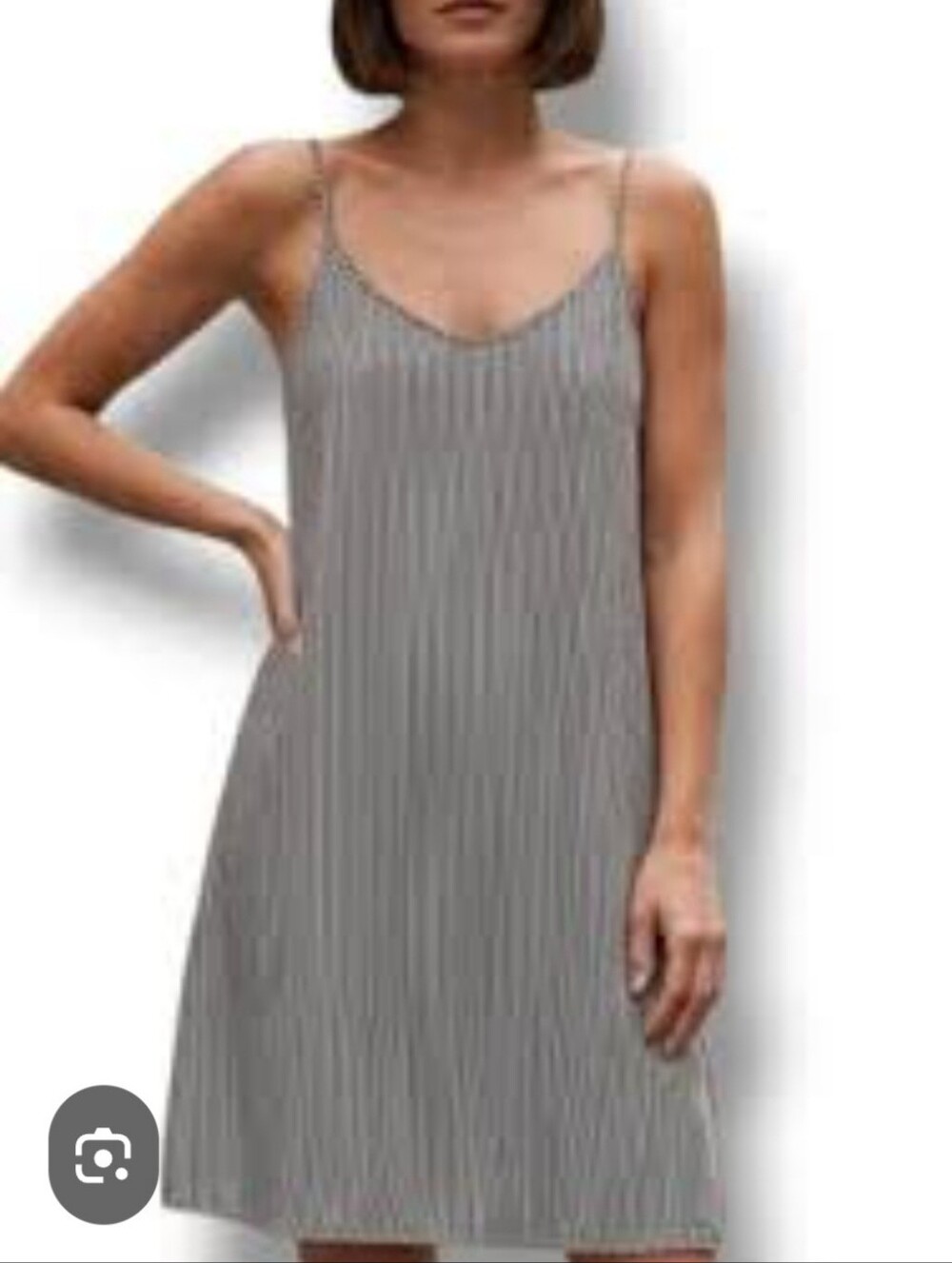 Effortless Elegance: White House Black Market Pleated Slip Dress Sz 2
